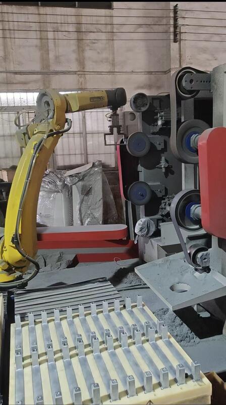 Surface Finishing Robotic Grinding Cell Adaptive Force Control for Zinc Alloy Hardware Handles