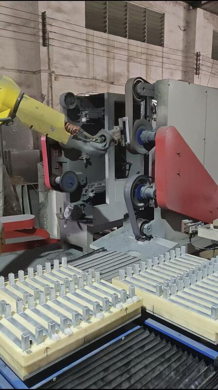 Surface Finishing Robotic Grinding Cell Adaptive Force Control for Zinc Alloy Hardware Handles