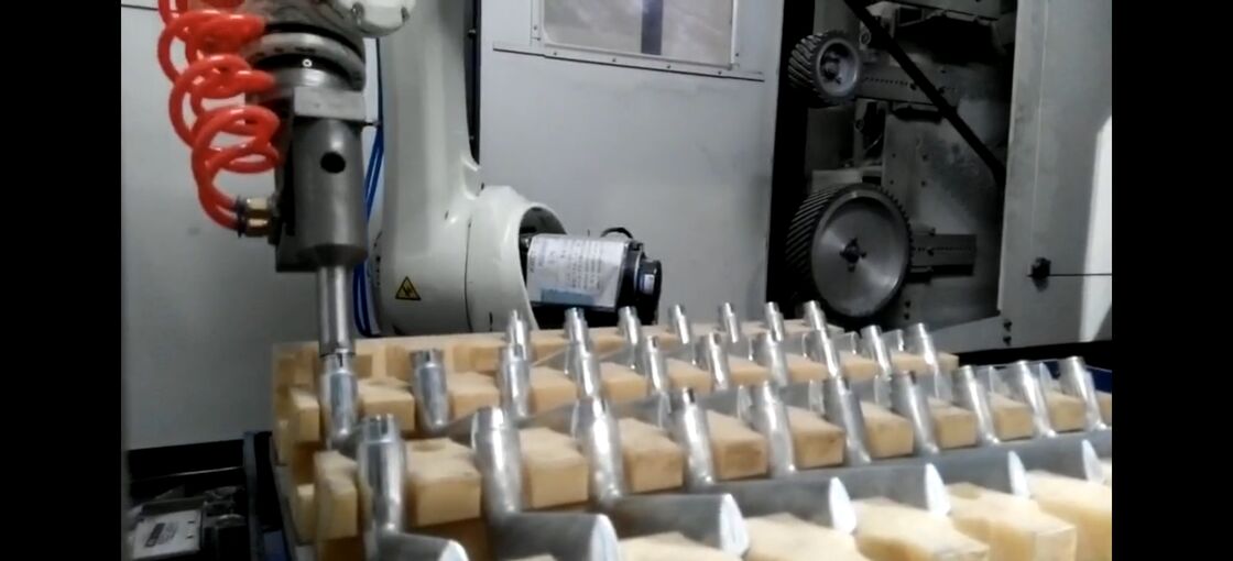 Stable Throughput Robotic Grinder Customizable for Zinc Alloy Door Handles