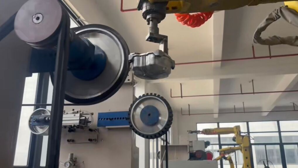 Robotic Grinding Machine Designed for Continuous 24 Hour Operation and Stable Grinding of Motorcycle Engine Aluminum Alloy Covers