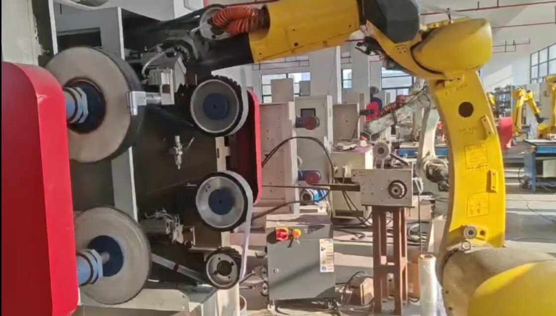Robotic Grinding Cell Designed for Daily Maintenance and Grinding of Zinc Alloy Bathroom Hardware with Consistent Surface