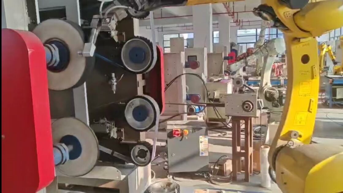 Robotic Grinding Cell Delivering Consistent Machining Results and Performance in Grinding Zinc Alloy Bathroom Hardware Accessories