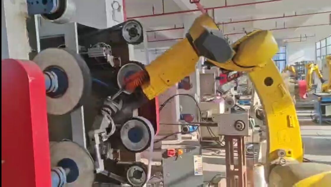 Robotic Grinding Cell Featuring 6 Axis Robot for High Precision Grinding and Polishing of Zinc Alloy Bathroom Hardware Accessori