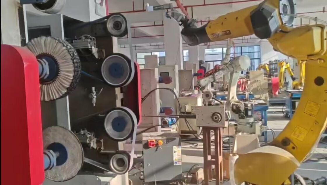 Robotic Grinding Cell Designed for Daily Maintenance and Grinding of Zinc Alloy Bathroom Hardware with Consistent Surface