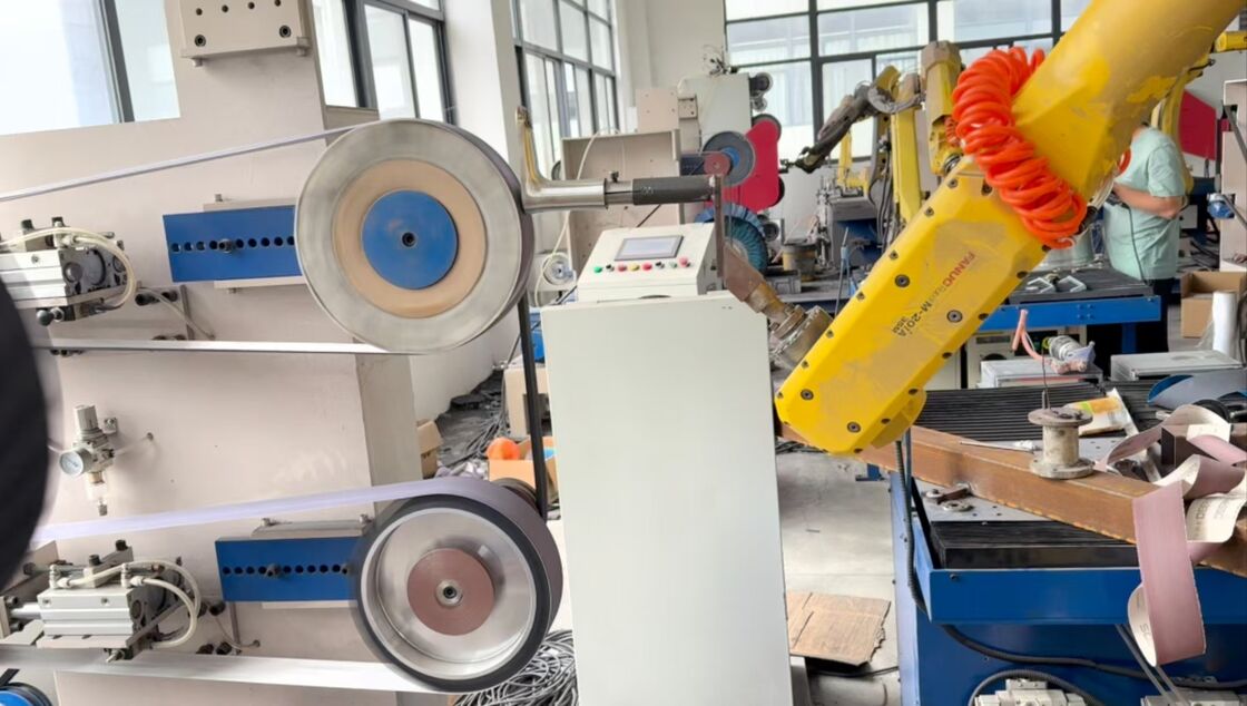 High-Performance Robotic Grinding System for Stainless Steel Bathroom Faucet Weld Seam Finishing