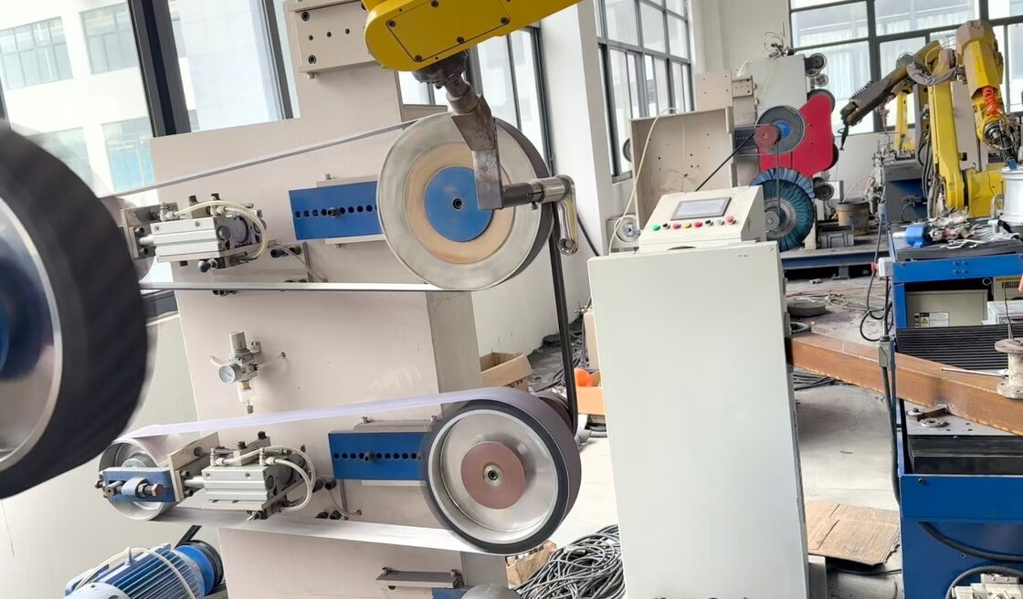Robust Robotic Grinding System with Eco-Friendly Operation for Welded Stainless Steel Bathroom Faucets