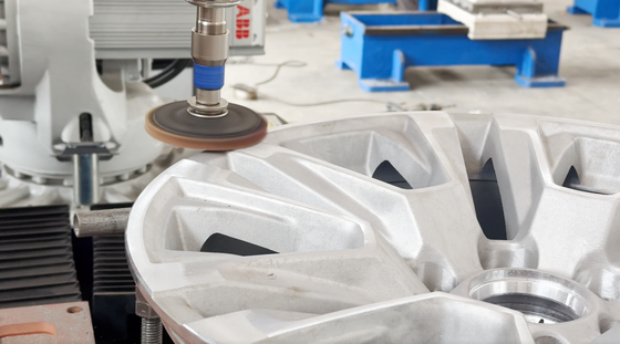 Aluminum Alloy Car Wheels Robotic Grinder 50W 1000-3000rpm